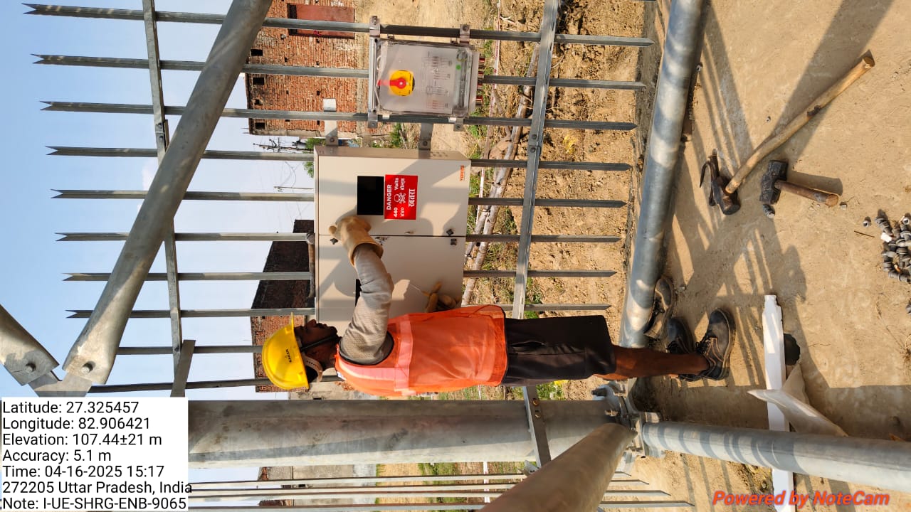 GBT Site – Tower Erection, Cabling & Equipment Installation